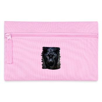 schwarzer Panther realistic Panther - Federtasche - Rosa - Vorne