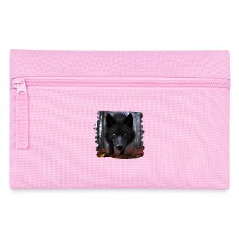 Wolves realistic wolf - Pencil Case - pink - Front