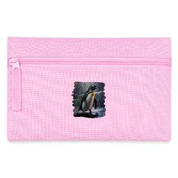 Penguins realistic penguin - Pencil Case - pink - Front