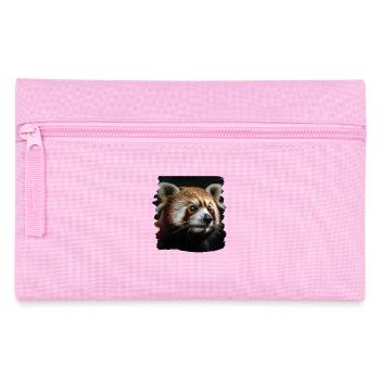 Little Panda realistic Red Panda Pandas - Pencil Case - pink - Front