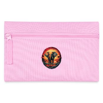 Elefant Safari - Federtasche - Rosa - Vorne