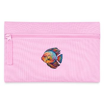 Diskusfischaquarium - Federtasche - Rosa - Vorne