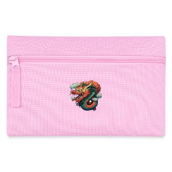 Chinesischer Drache - Federtasche - Rosa - Vorne