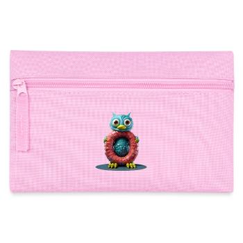 Créature bleue avec lettre O Alphabet - Trousse - rose - Devant