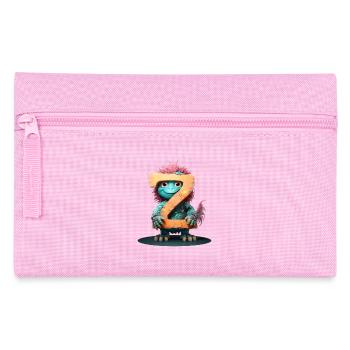 Poulet exotique avec lettre Z - Trousse - rose - Devant