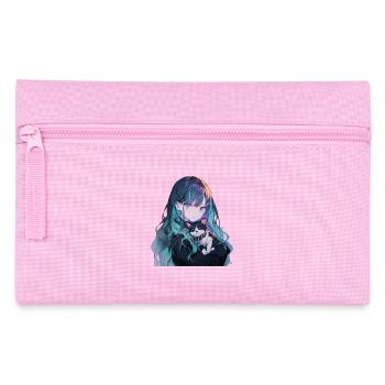 Anime et chats Kawaii Girl Anime - Trousse - rose - Devant