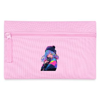 Anime et chats Kawaii Girl Anime - Trousse - rose - Devant