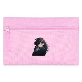 Anime et chats Kawaii Girl Anime - Trousse - rose - Devant