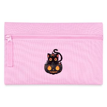 Katze Anime Halloween - Federtasche - Rosa - Vorne