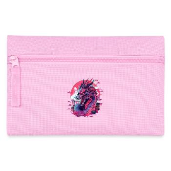 Tokyo Asia 80s Japanese Retro Dragon Dragon - Pencil Case - pink - Front