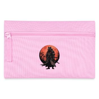 Asia 80s Japanese Retro Samurai Samurai - Pencil Case - pink - Front