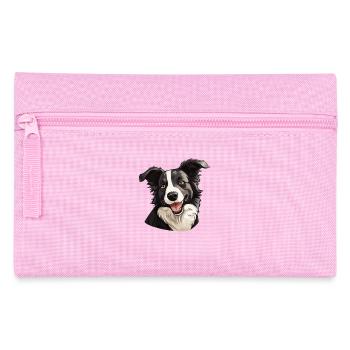 Chien Border Collie - Trousse - rose - Devant