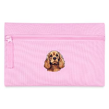 Épagneul Dog Cocker - Trousse - rose - Devant