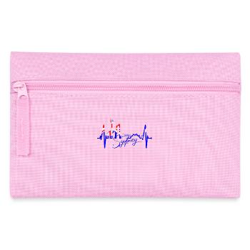 Sydney Skyline Heartbeat Australie Fan Pulse Coeur - Trousse - rose - Devant