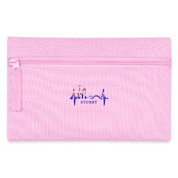 Sydney Skyline Heartbeat Australie Fan Pulse Coeur - Trousse - rose - Devant