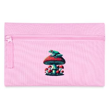 Grenouille mystique et champignon - Trousse - rose - Devant