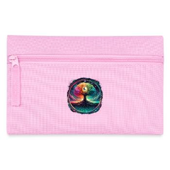 Moon Phases Spiritual Aestethic Mystical Tree - Pencil Case - pink - Front