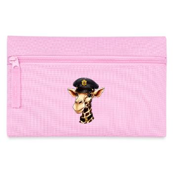 Girafe de police - Trousse - rose - Devant