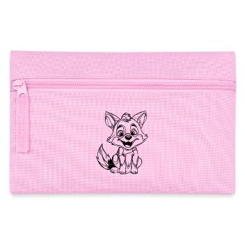 Little cute smiling fox - Pencil Case - pink - Front