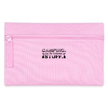 Camping. Cut the irrelevant stuff. - Pencil Case - pink - Front