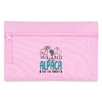 Tente alpaga pour ce soir ! - Trousse - rose - Devant