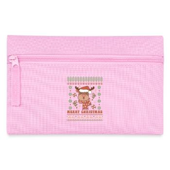 Ugly Christmas Sweater - Pencil Case - pink - Front
