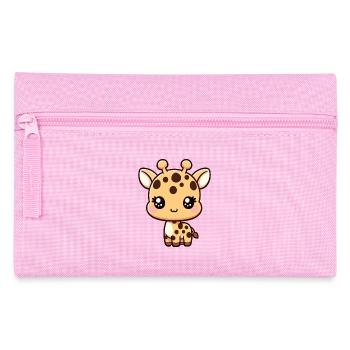 Kawaii bébé girafe graphique mignonne girafe - Trousse - rose - Devant