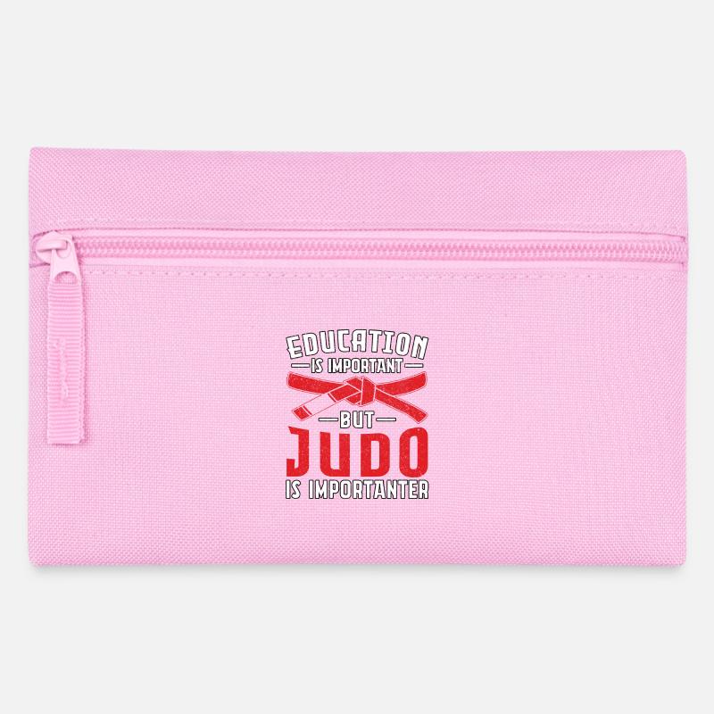 Education is important but Judo is importanter - Pencil Case - pink