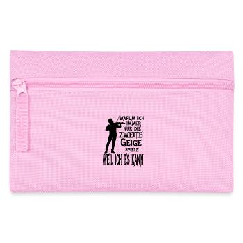 Zweite Geige Violine Klassik Orchester Musiker - Federtasche - Rosa - Vorne