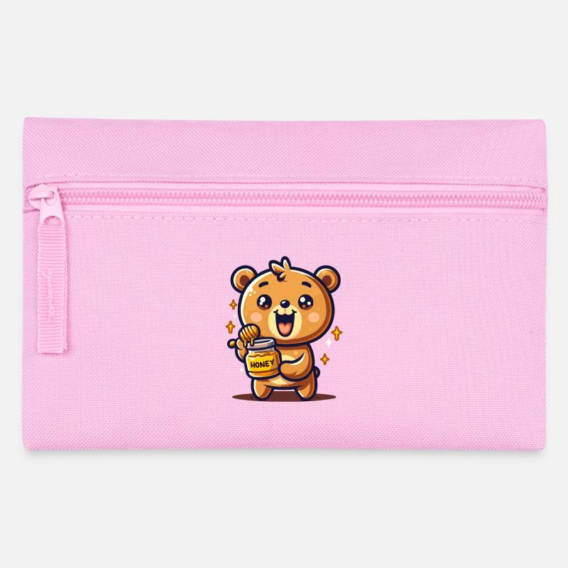 Bären-Honig - Federtasche - Rosa