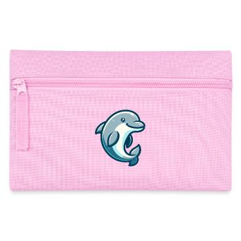 Delphin-Figur - Federtasche - Rosa - Vorne