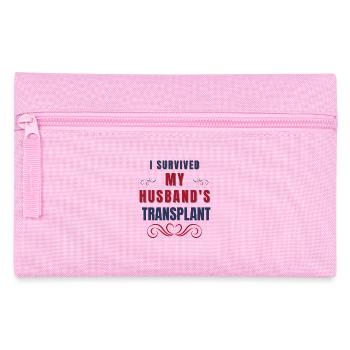 I Survived My Husband's Transplant Organ Donor - Pencil Case - pink - Front