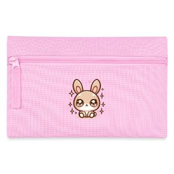 Rabbit Bubble Tea Kawaii - Pencil Case - pink - Front