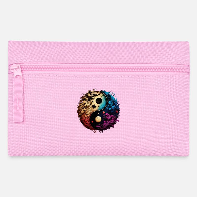 Yin Yang - Federtasche - Rosa