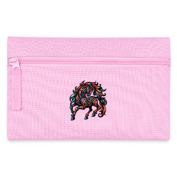 Cheval Tatouage Tribal Chinois Zodiaque - Trousse - rose - Devant