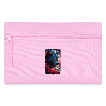 Spirit Wolf Fuchs Ästhetischer Japanischer Kitsune - Federtasche - Rosa - Vorne