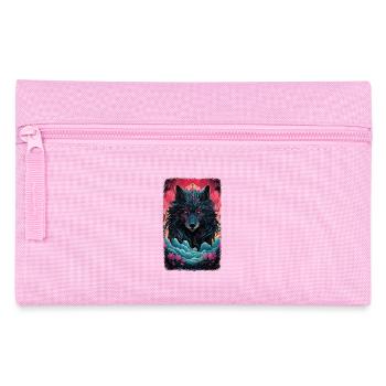Spirit Wolf Fuchs Ästhetischer Japanischer Kitsune - Federtasche - Rosa - Vorne