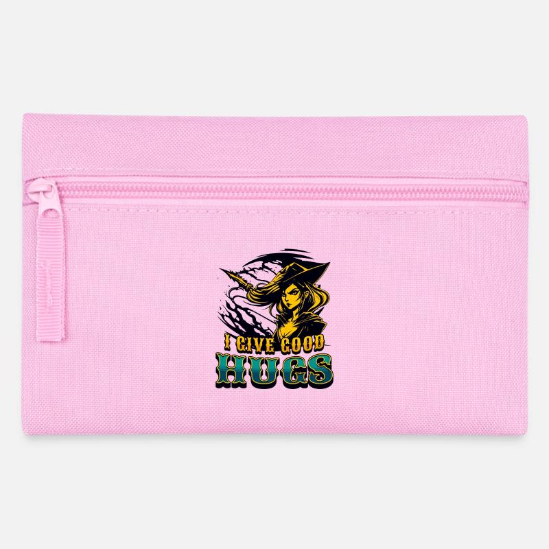 I Give Good Hugs Funny Sarcastic Saying Typography - Pencil Case - pink