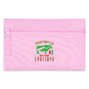 Tradez votre plan, pas vos émotions Marché boursier - Trousse - rose - Devant