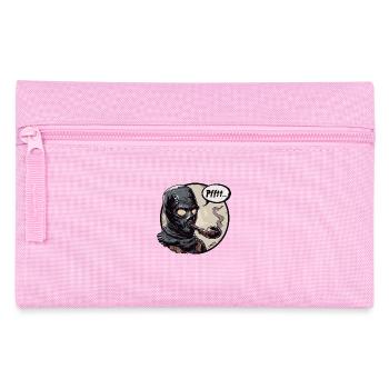 Schwarze Gummi Maske Tabak Pfeifen Liebhaber - Federtasche - Rosa - Vorne
