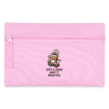 Moulin de la vie sur une planche à roulettes - Trousse - rose - Devant