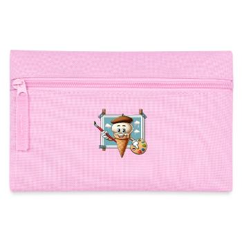 Creative Ice Cream Painter With Color Palette - Pencil Case - pink - Front