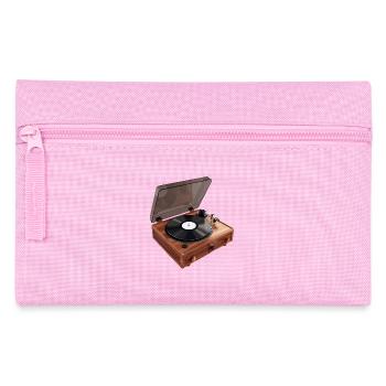 Klassiker auf Platte: Eine zweidimensionale Illust - Federtasche - Rosa - Vorne