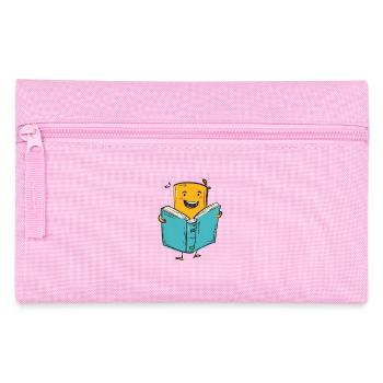 Le plaisir de la lecture pour les amoureux des livres - Trousse - rose - Devant