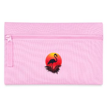 Tropical Sunset with Flamingo - Pencil Case - pink - Front