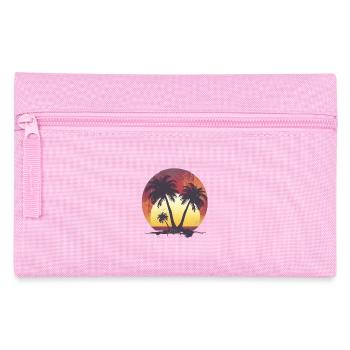Tropical sunset and palm trees - Pencil Case - pink - Front