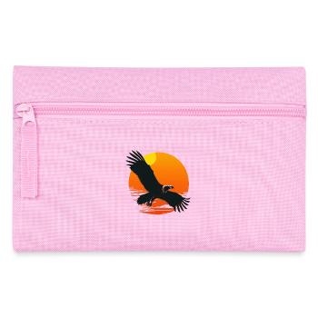 Majestic eagle in sunset - Pencil Case - pink - Front