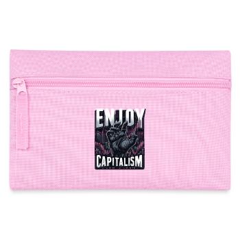 Enjoy Capitalism - Pencil Case - pink - Front
