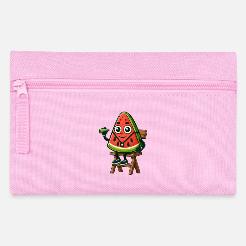Personnage de pastèque sauveteur - Trousse - rose