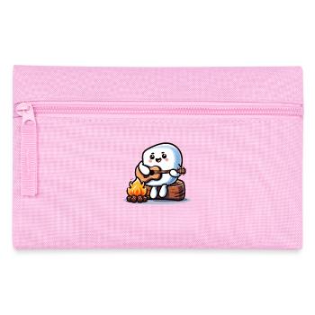 Campfire evening with cute marshmallow - Pencil Case - pink - Front